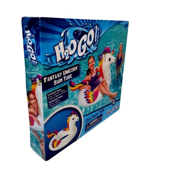 H2O Go! Unicorn Swim Tube Inflatable Pool Float For Ages 10+ By Bestway - Picture 5 of 6